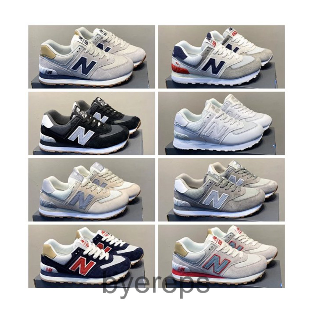 ML574 classic pig eight leather NB 574 classic retro casual sports jogging shoes