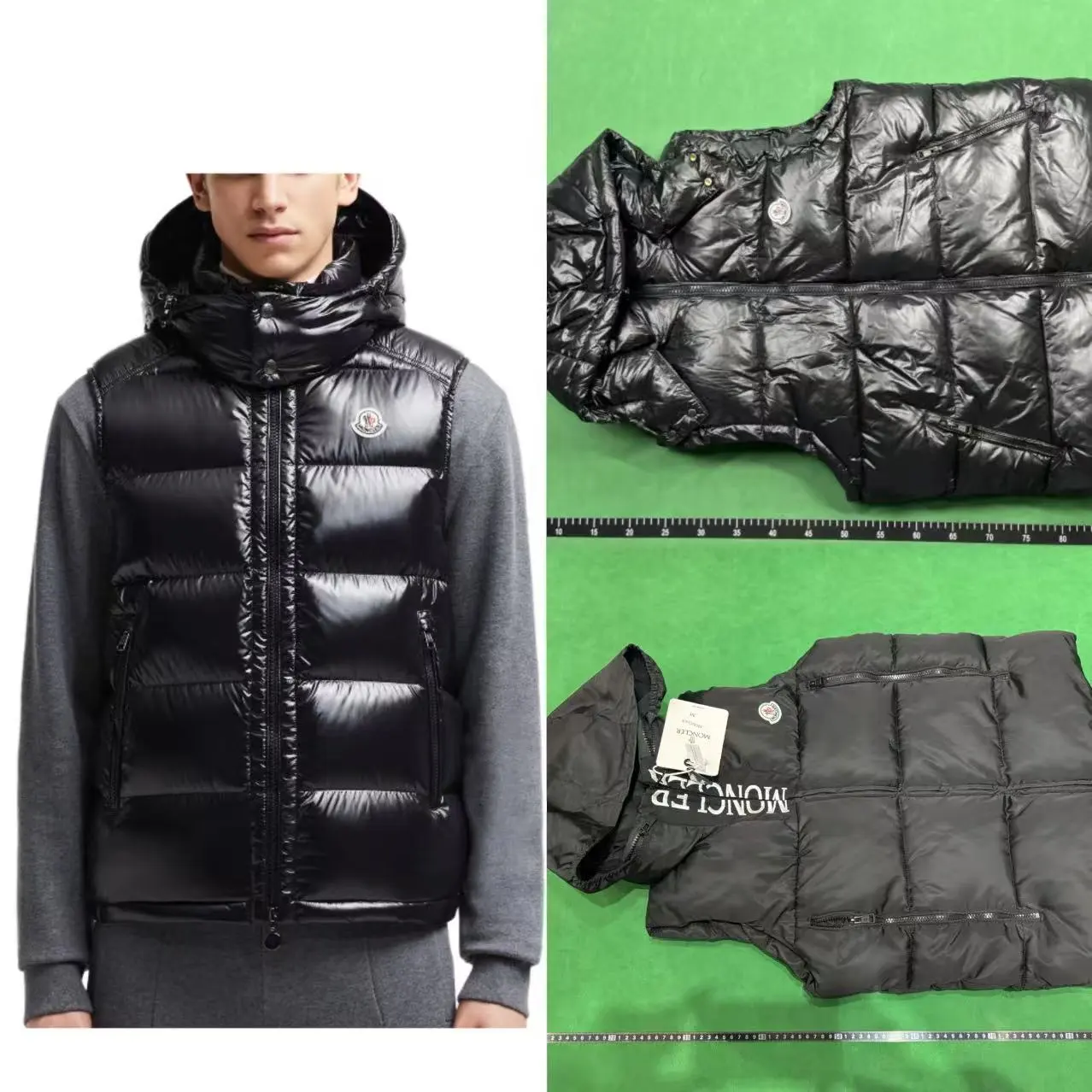 Moncler Logo Hooded Down Vest