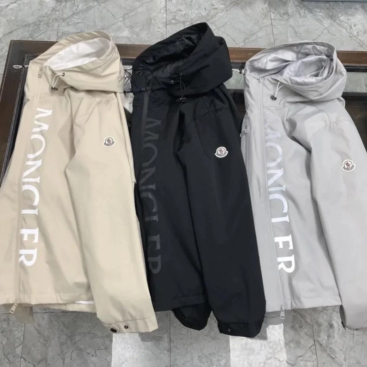 Moncler Logo Hooded Windbreaker