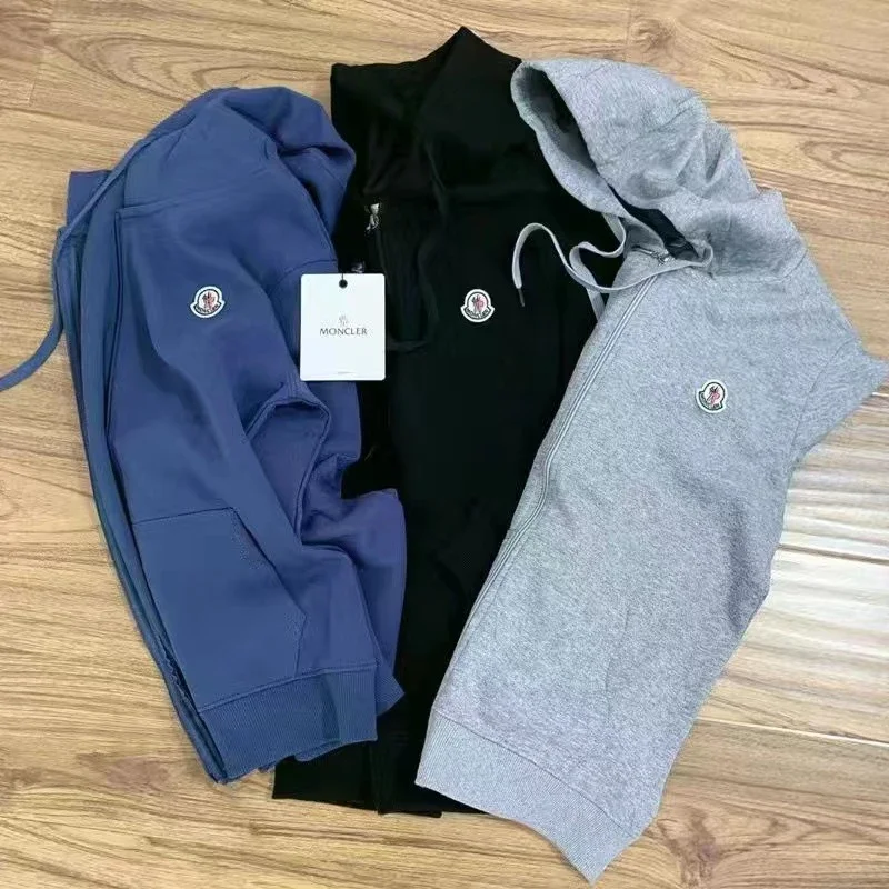 Moncler Logo Zip-Up Hoodies