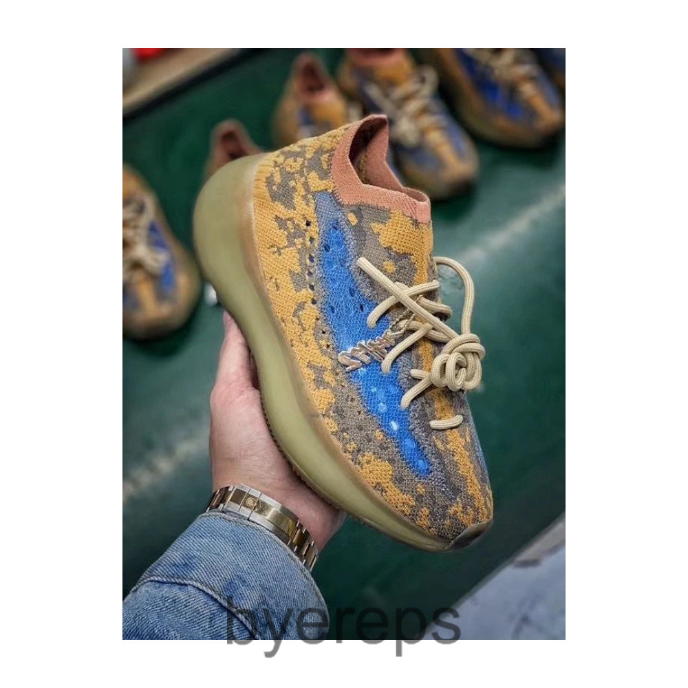 N650630 【全‮独网‬家首发 全新出货💯】 【侃爷颠覆性创新 全新380 重‮推磅‬出】 独家首发 #H12纯原制造🔺YEEZY 380 Blue oat满天星配色 客供原‮材厂‬