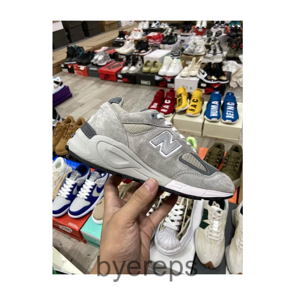 NB 990V2 Yuanzu Grey Retro Low-Top Men's and Women's Shoes Running Shoes Sneakers