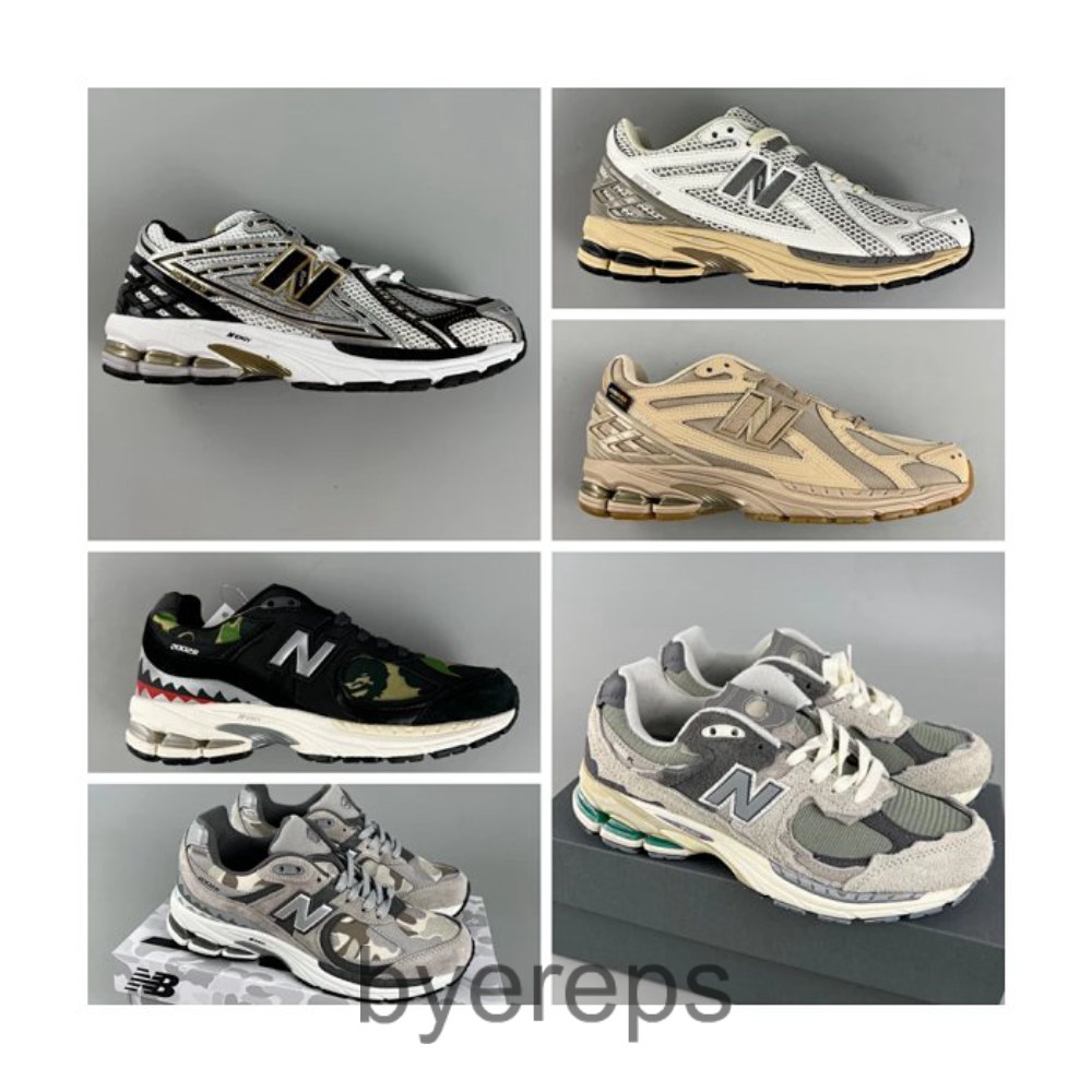NB M1906 Ape Head Joint 2002R BAPE Joint Camouflage 3M Reflective Retro Sports Running Shoes M1906RI/B