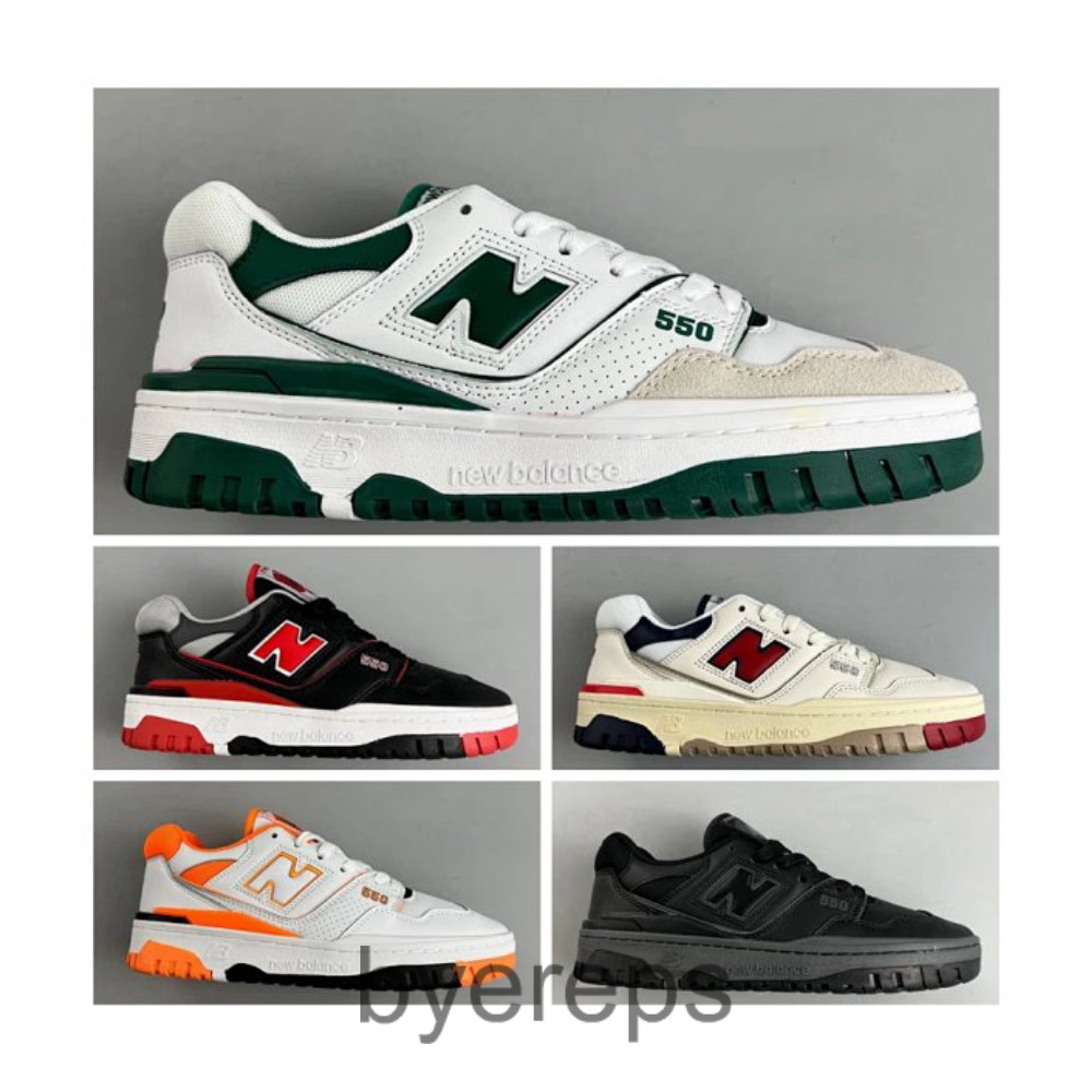 NB550 P550 Series White and Black Men's and Women's Thick Sole Retro Torre Shoes BB550LWT