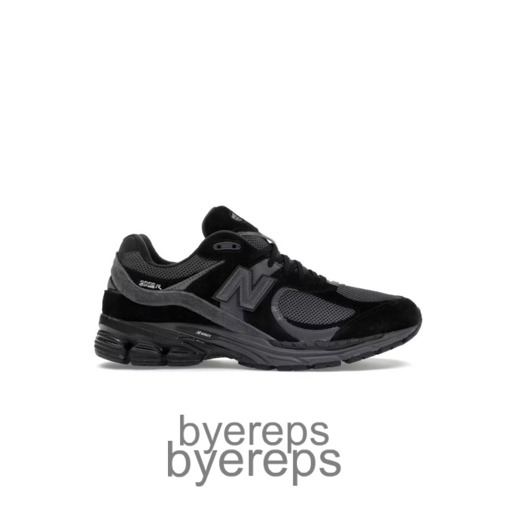 New Balance 2002r Black Dark Grey