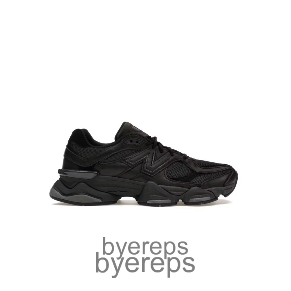 New Balance 9060 Triple Black Leather