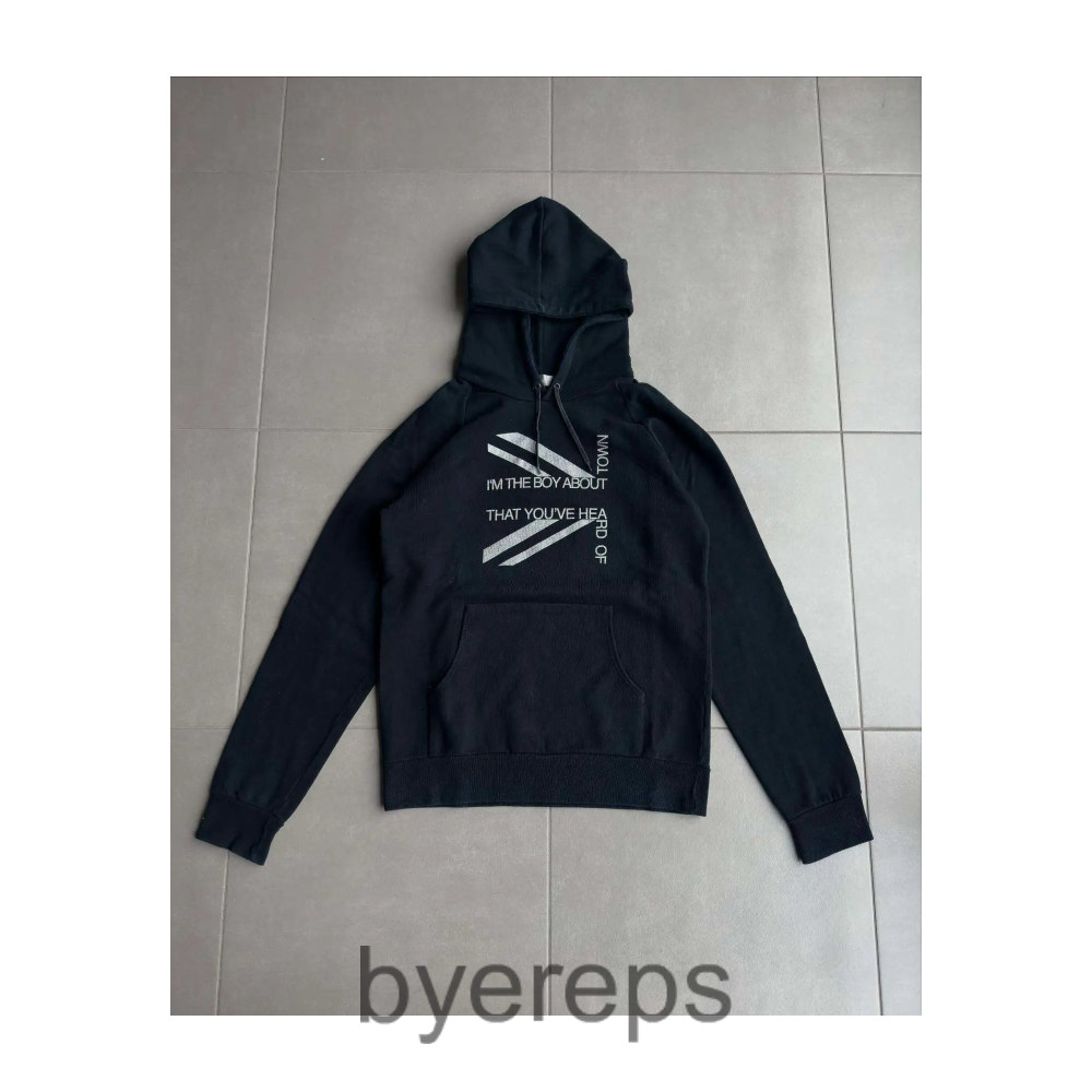 Unbranded New Striped Letter Printed Loose All-match Hoodie Sweater — photo 2 of 4