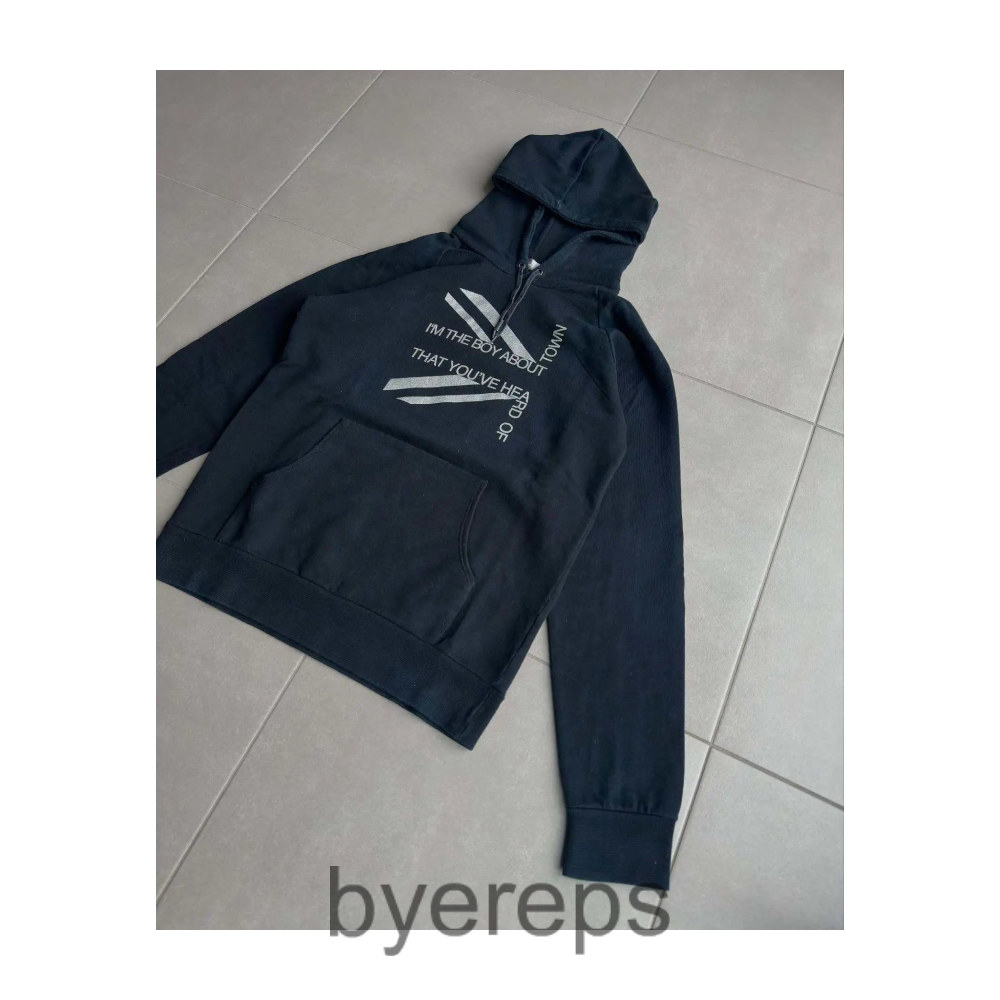 Unbranded New Striped Letter Printed Loose All-match Hoodie Sweater — photo 3 of 4