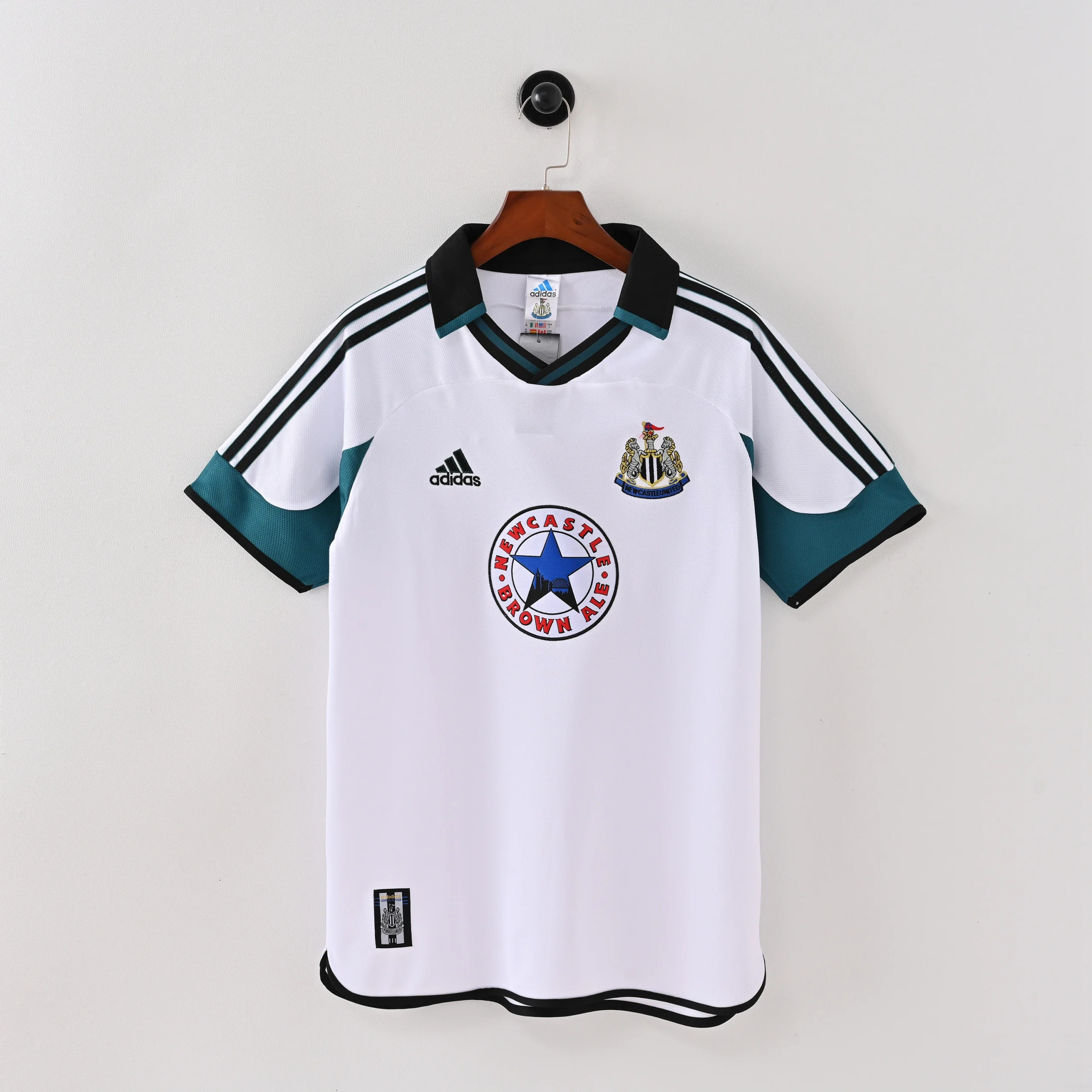 Newcastle Retro Away Soccer Jersey