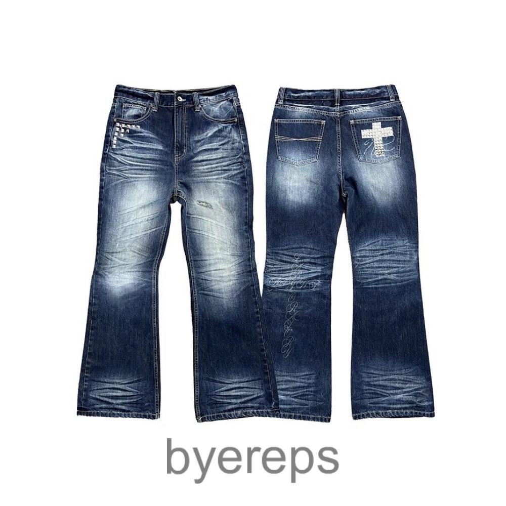 Nightlab Rock Rivet flared denim