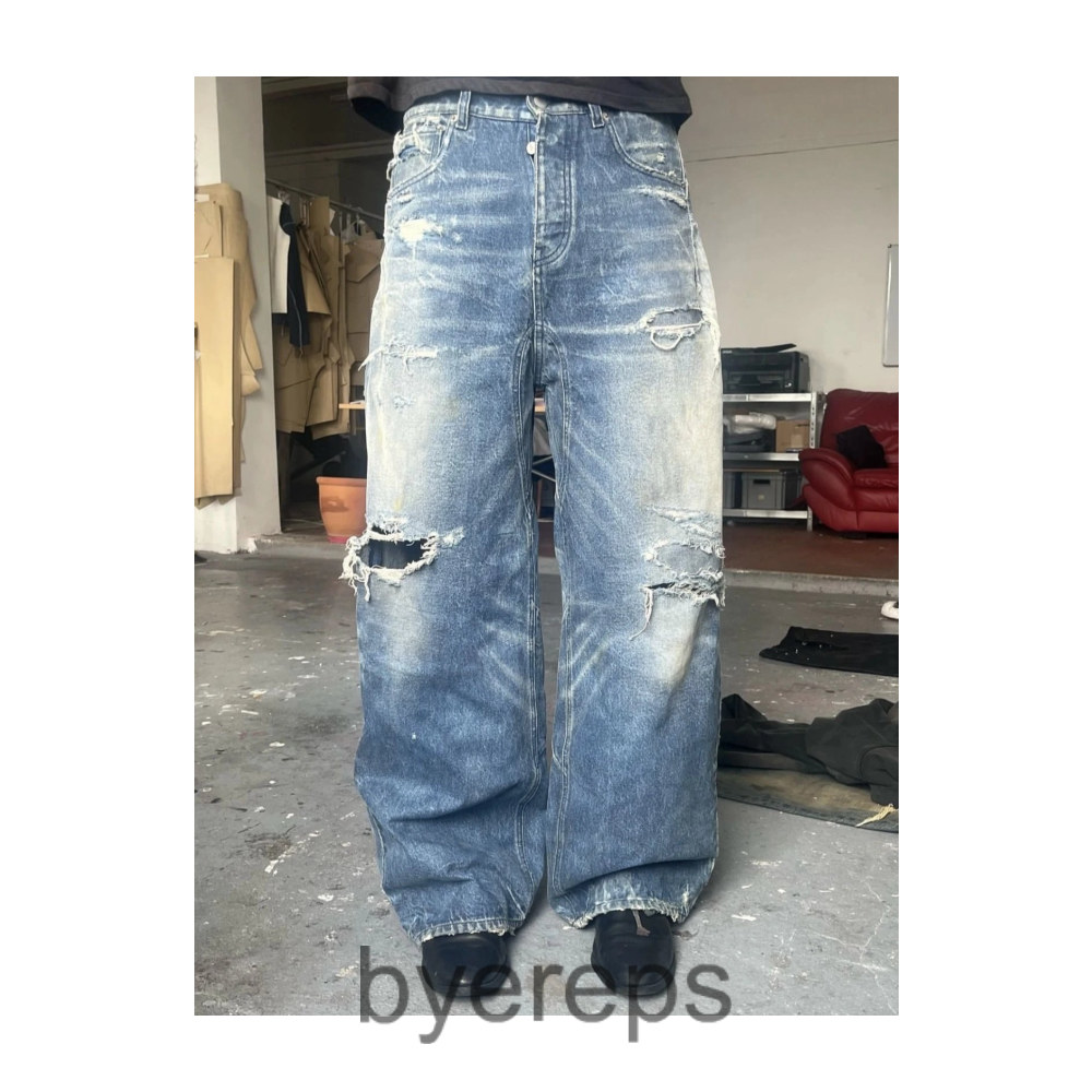 Unbranded No Faith Studios Ripped Denim — photo 2 of 4