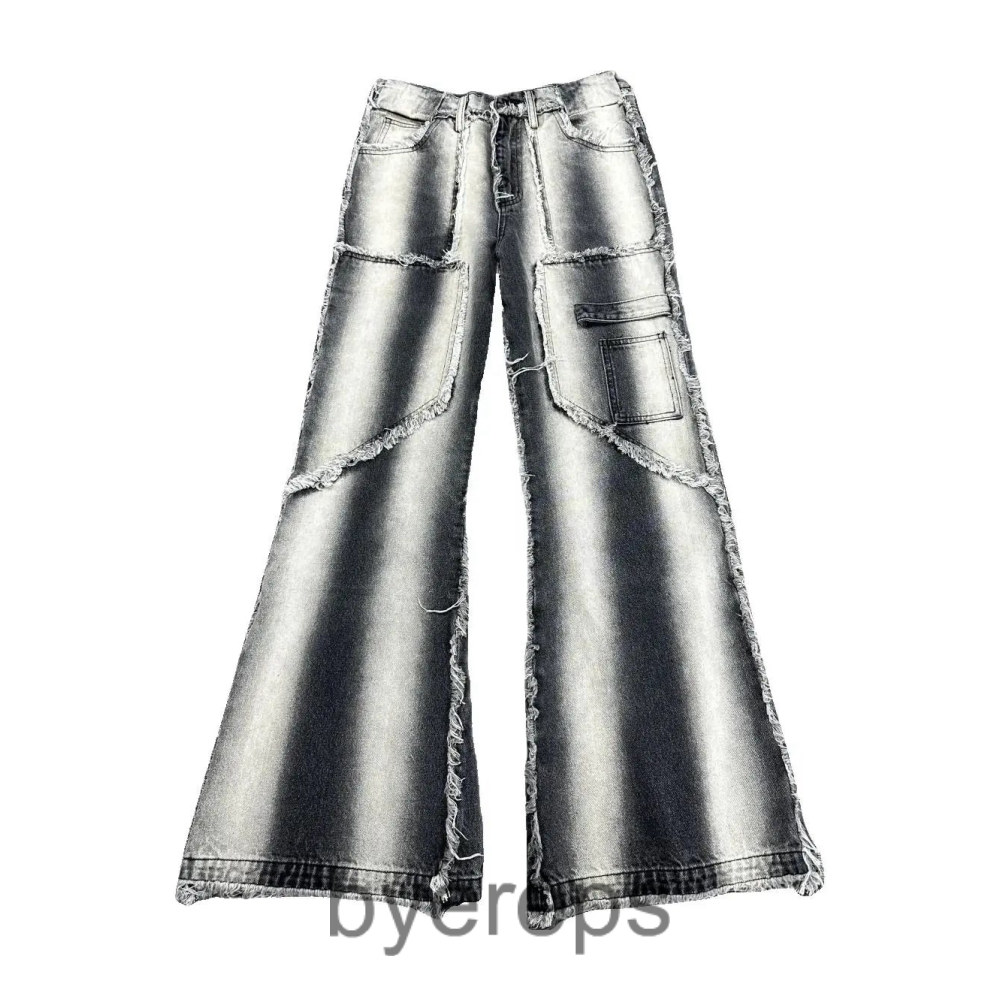 No Faith Studios Washed and distressed denim