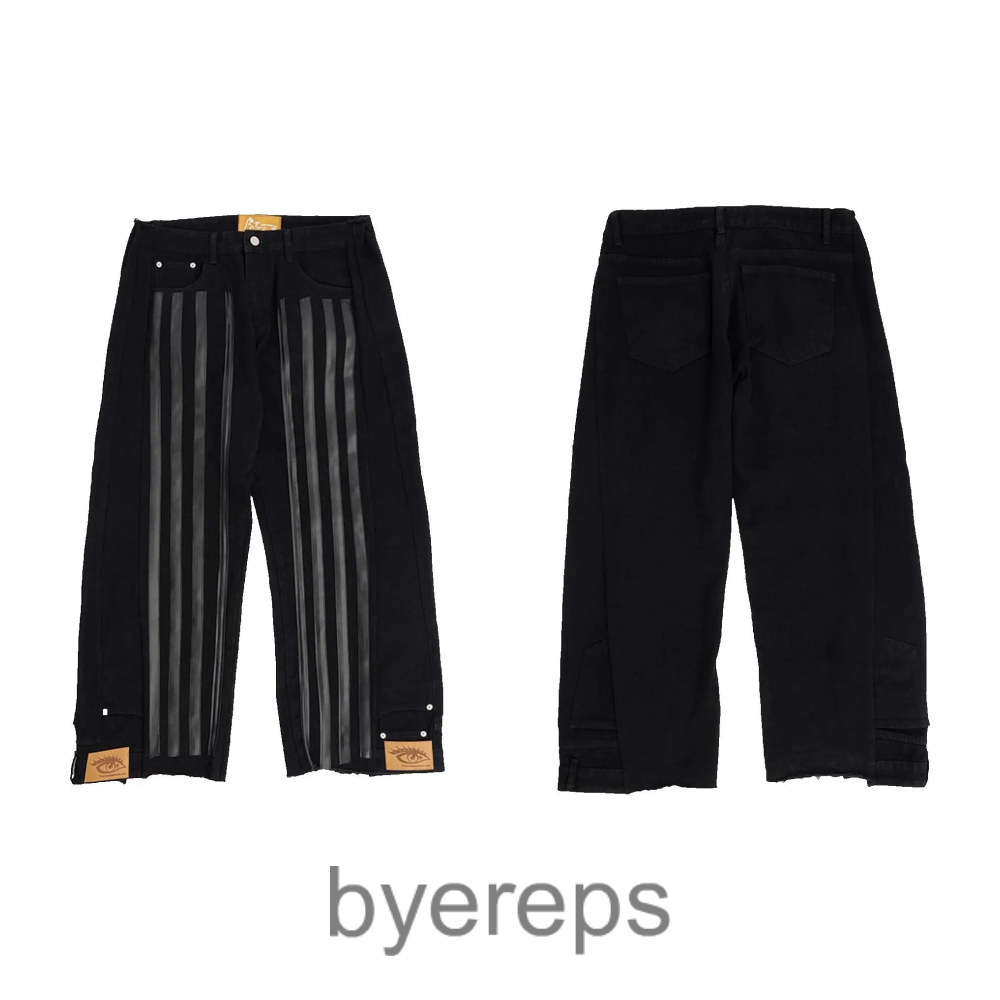 Nothingnessworld 24Ss Backtracking Series "Four Stripes" Leather Denim