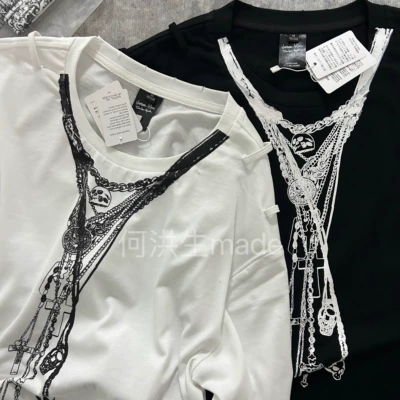 Number (N)ine Skull Cross Rosary Shirt