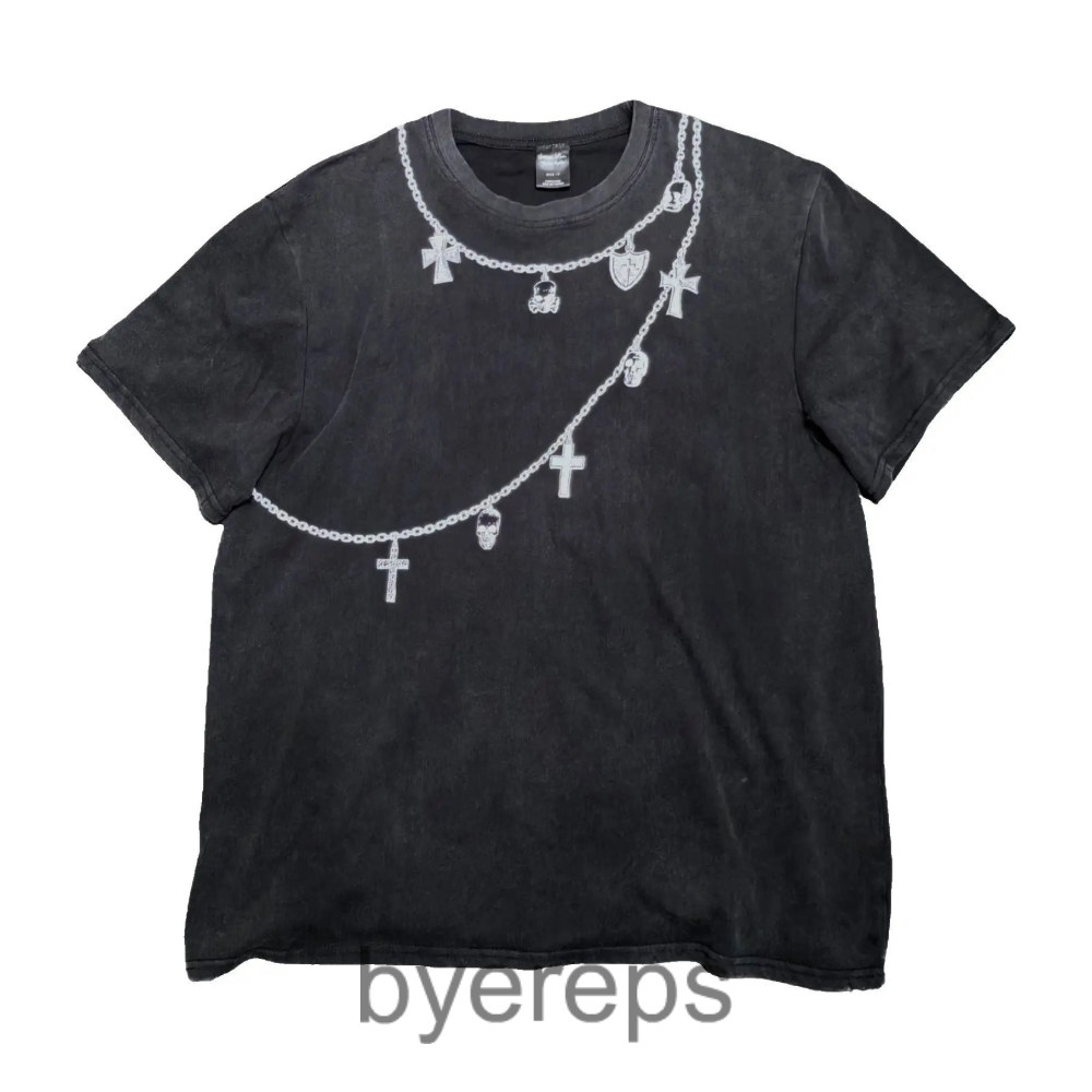 Number Nine 01ss Skeleton Necklace tee
