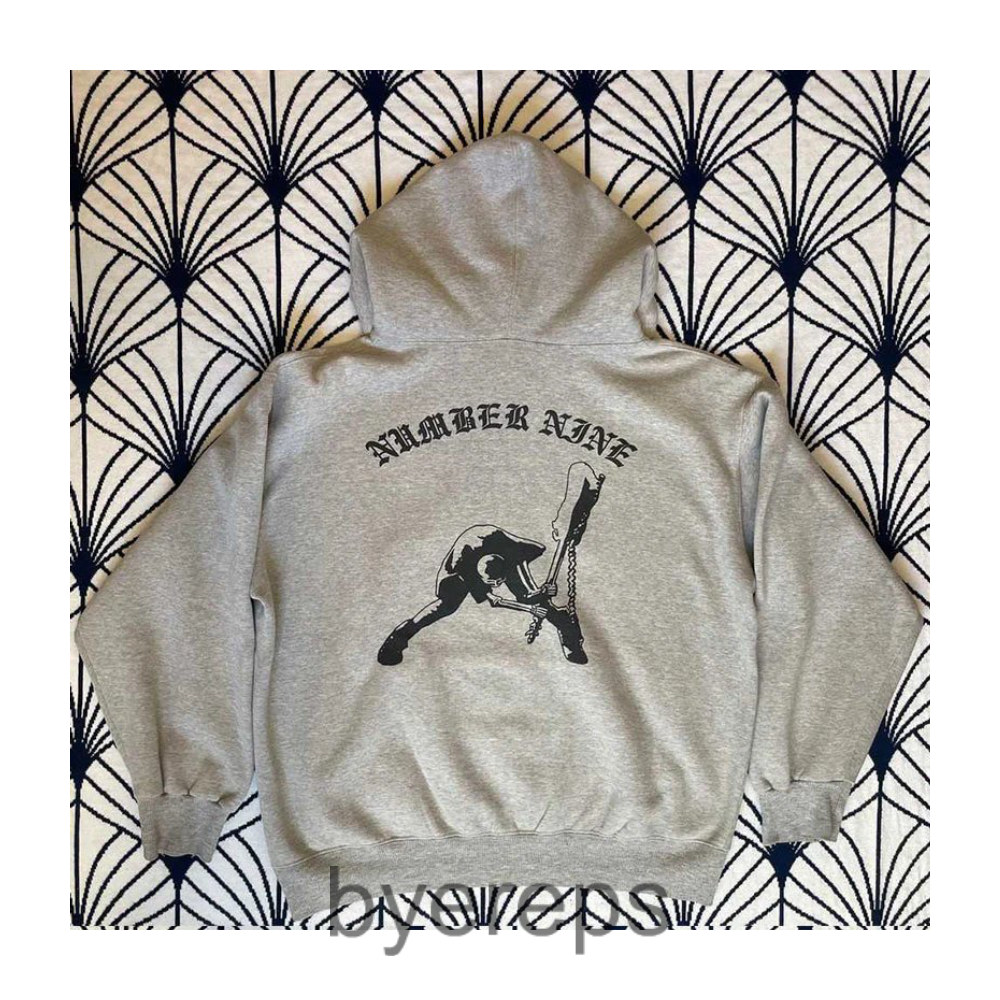 Number Nine Double Skull Hoodie