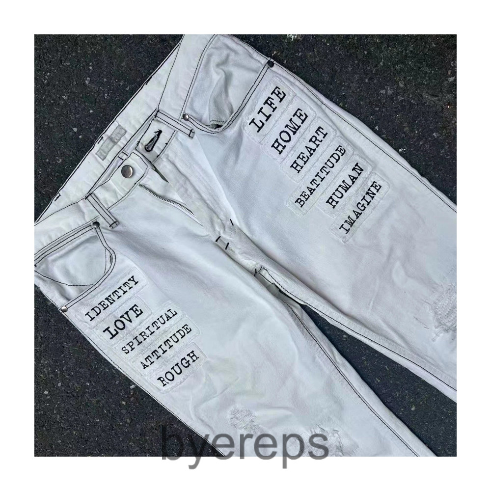 Number (N)ine Number Nine White Jeans — photo 3 of 4