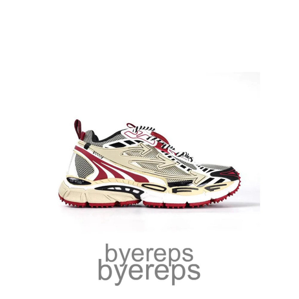 Off White Be Right Back Beige Red