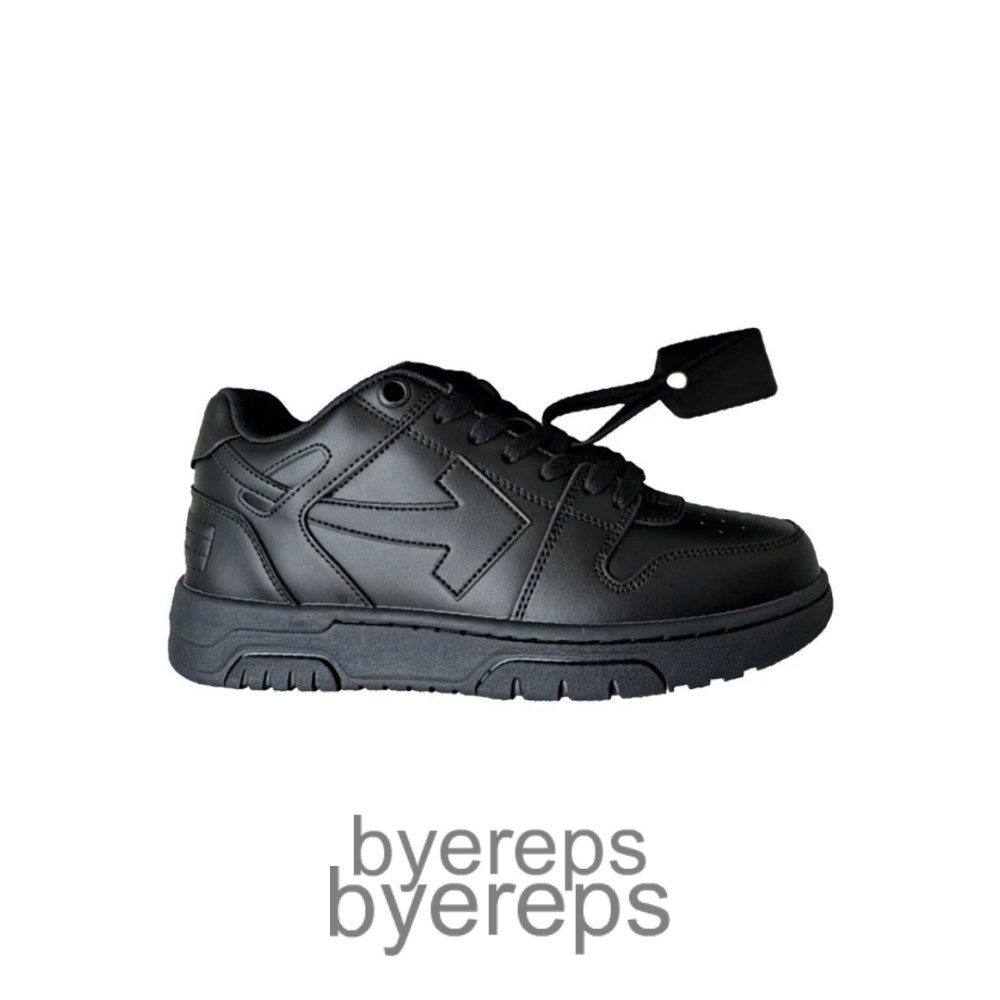 Off-White Out Of Office Calf Leather Black Black
