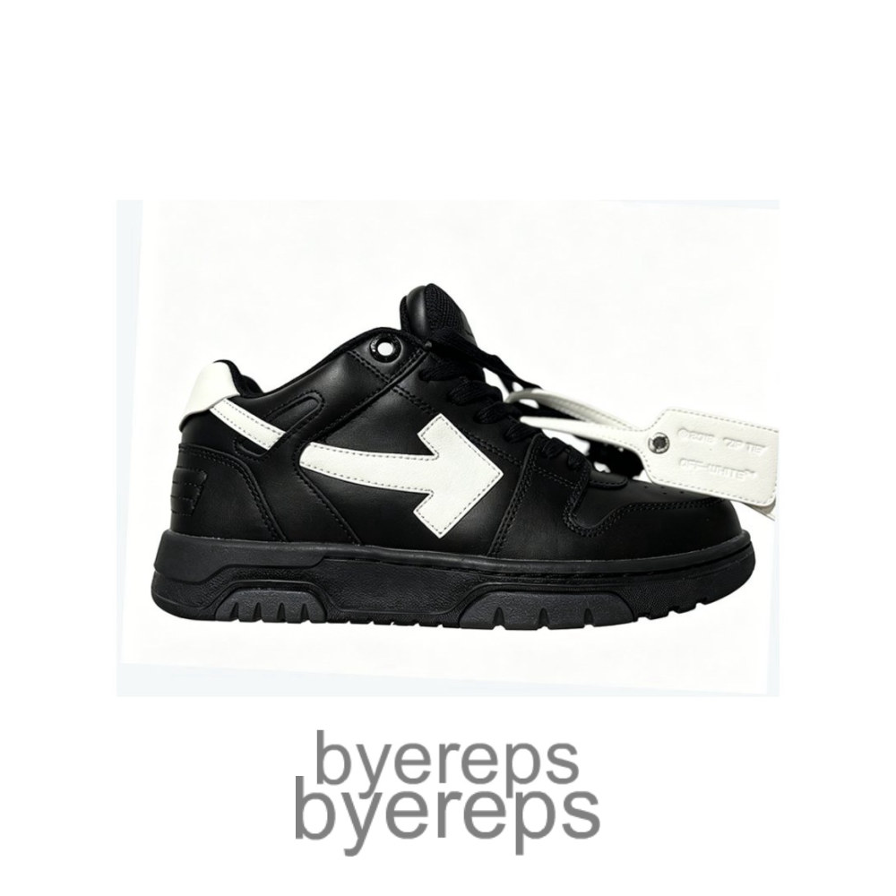 Off-White Out Of Office Calf Leather Black White