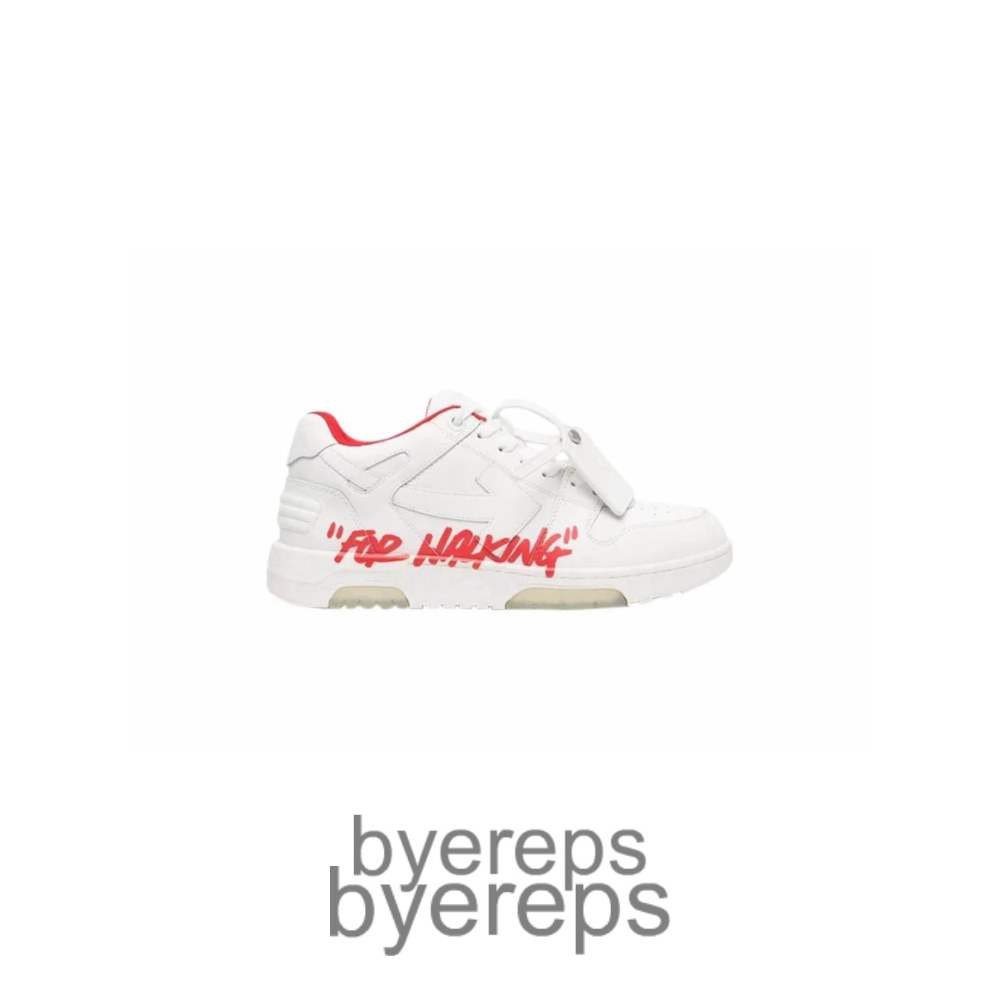 Off-White Out Of Office For Walking White Red