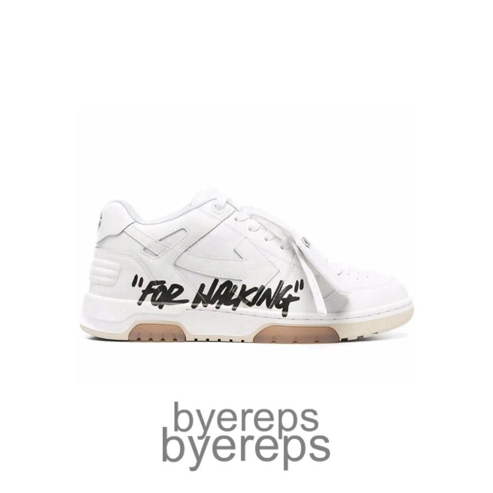 Off-White Out Of Office Low Tops For Walking White Black