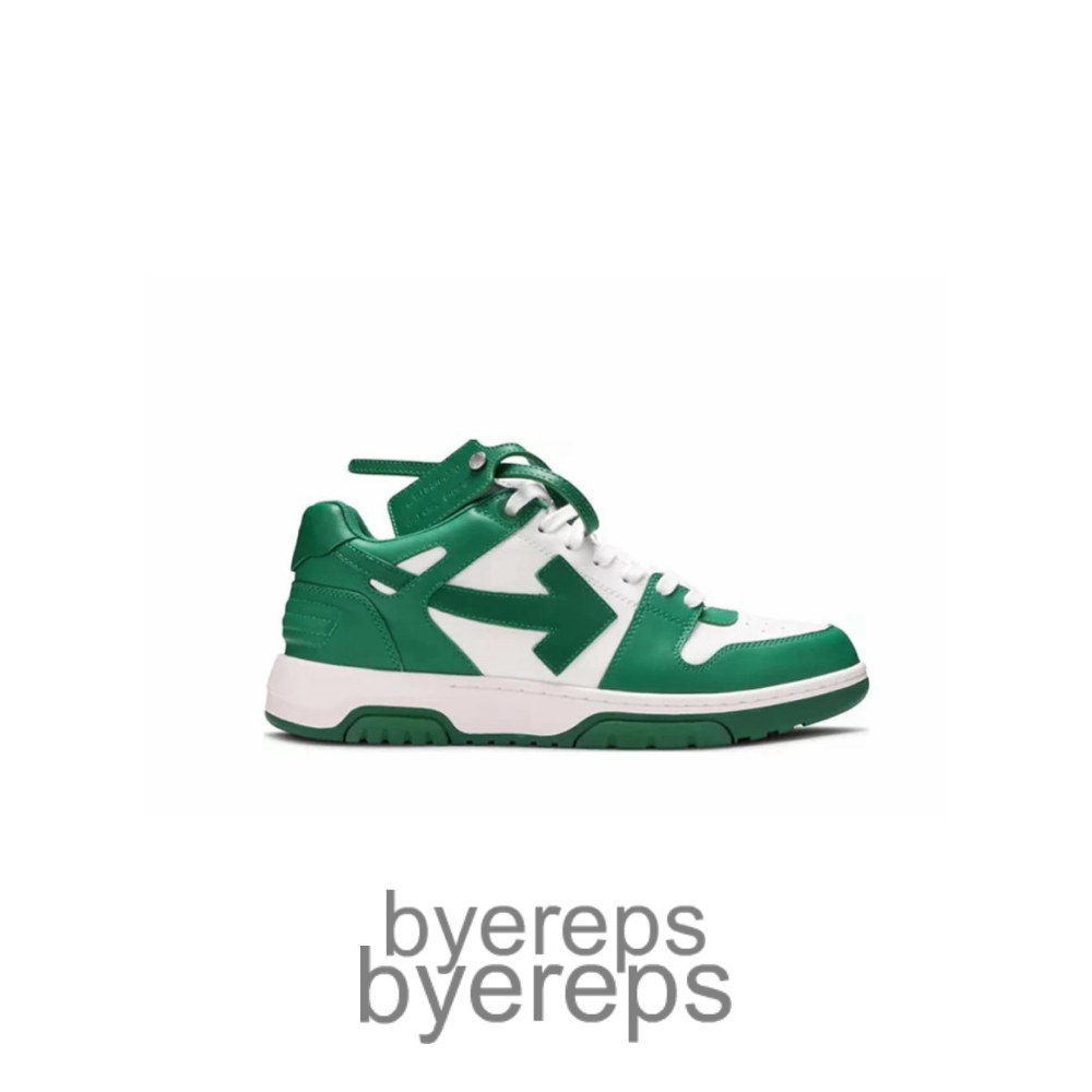 Off-White Out Of Office Low White Green