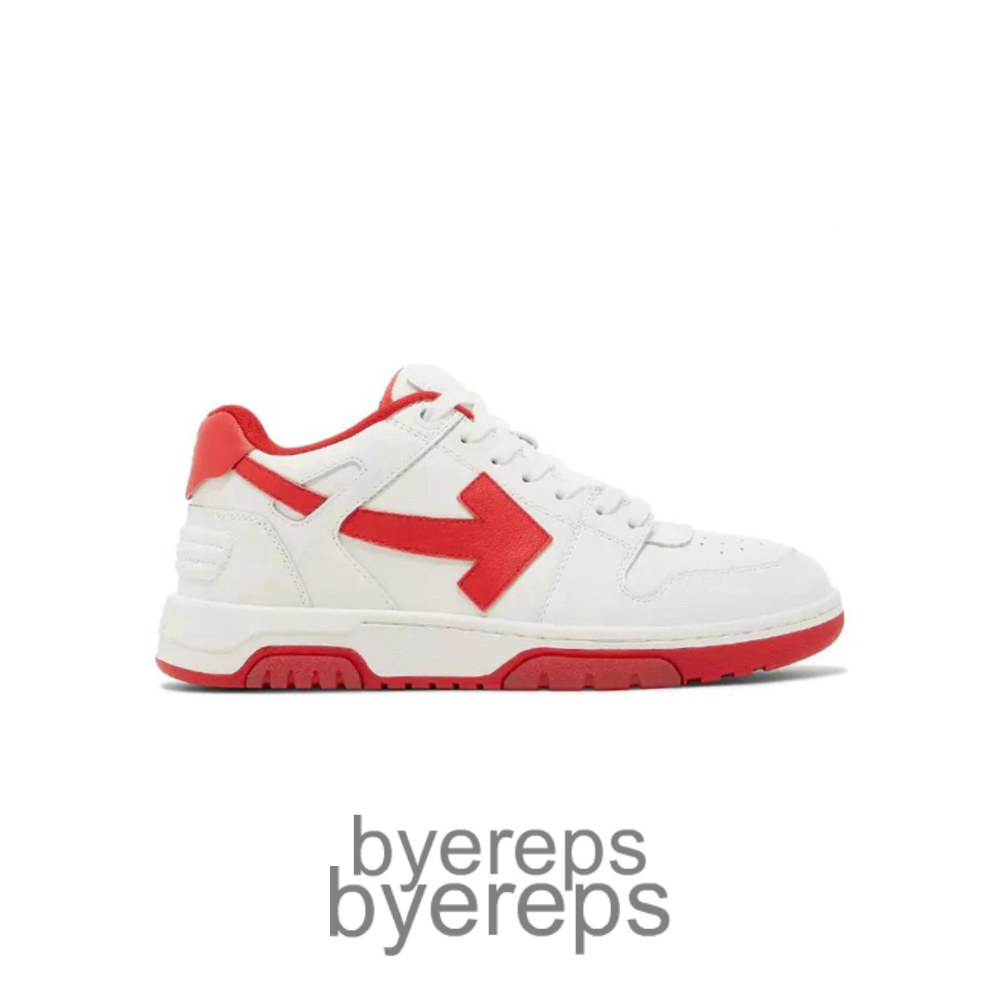 Off-White Out Of Office Low White Red