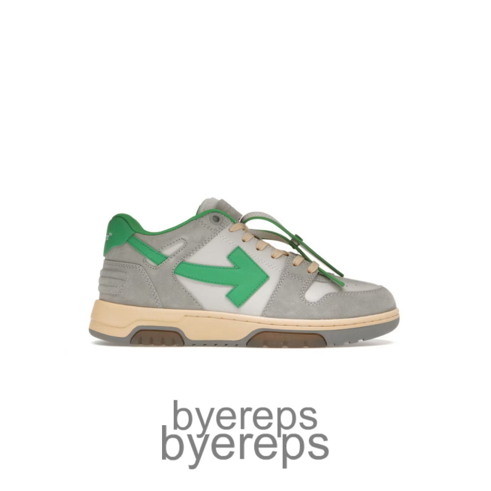 Off-White Out Of Office Ooo Low Light Grey Green
