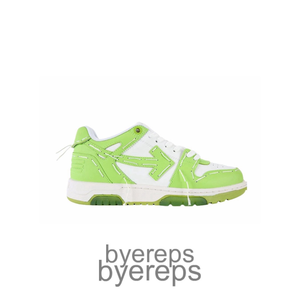 Off-White Out Of Office Sartorial Stitching White Green