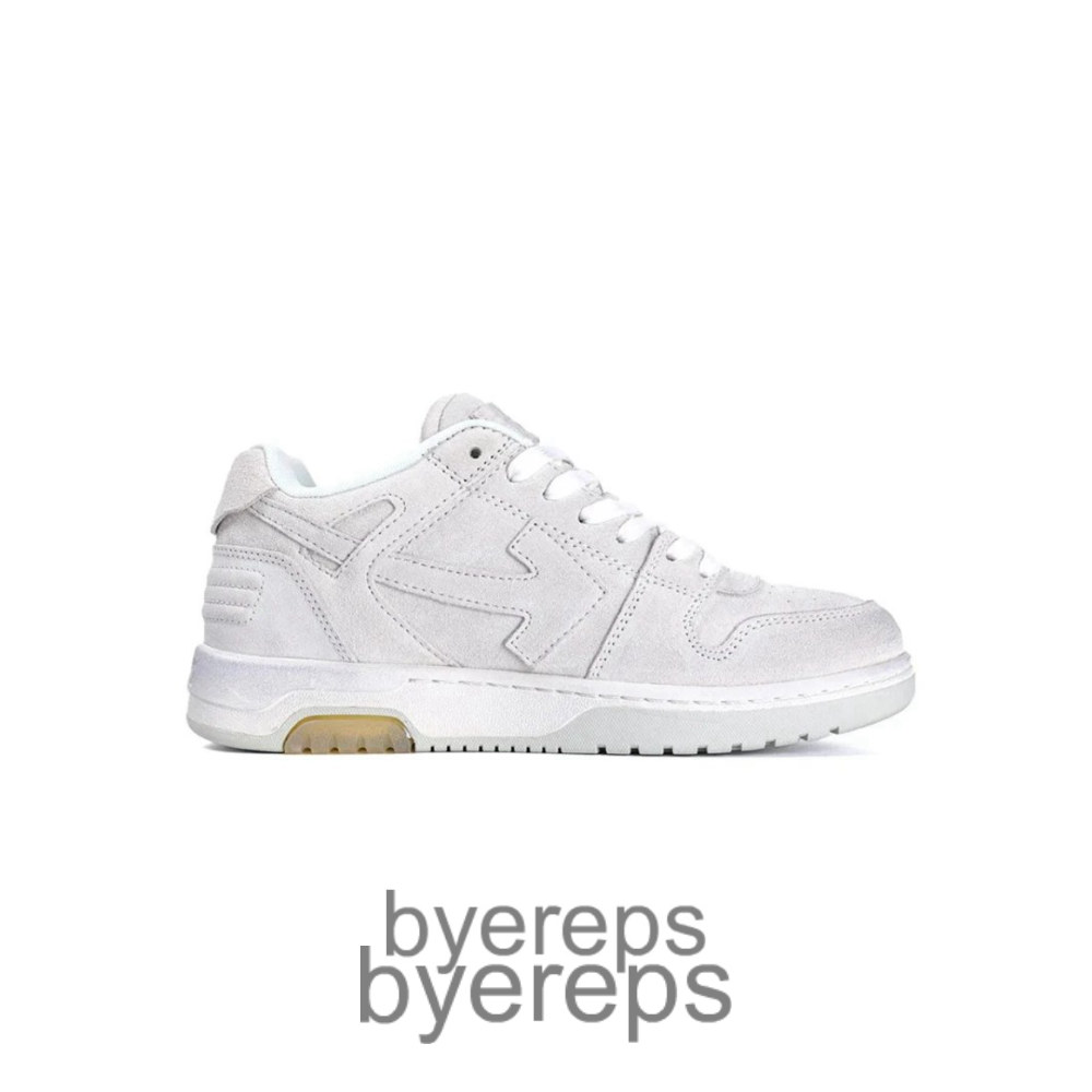 Off-White Out Of Office Vintage Leather Grey White