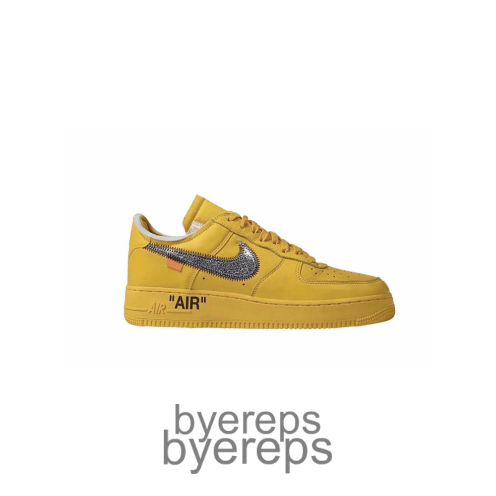Off-White X Nk Air Force 1 University Gold
