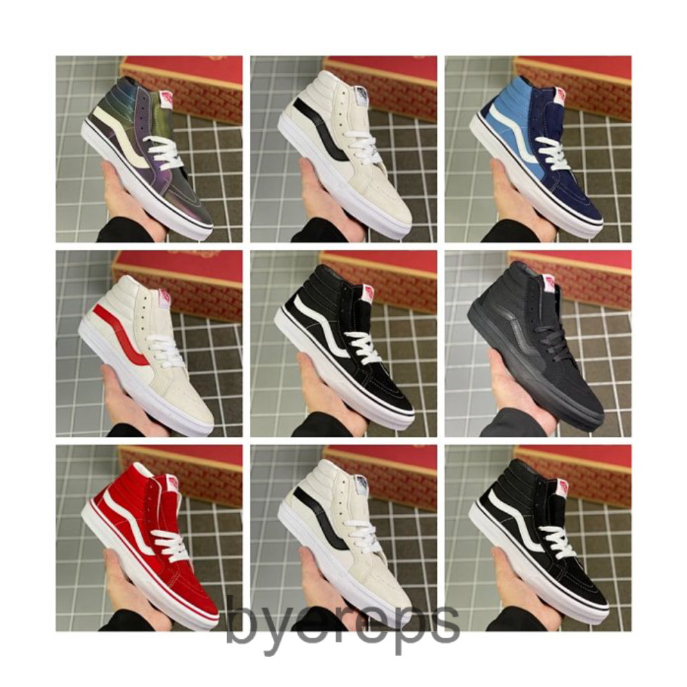 old school high 经典万斯高帮帆布鞋滑板鞋 sk8 high