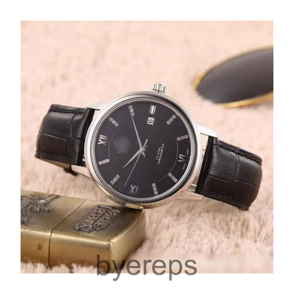 Unbranded Omega Watch De Ville Leather Strap Black — photo 4 of 4