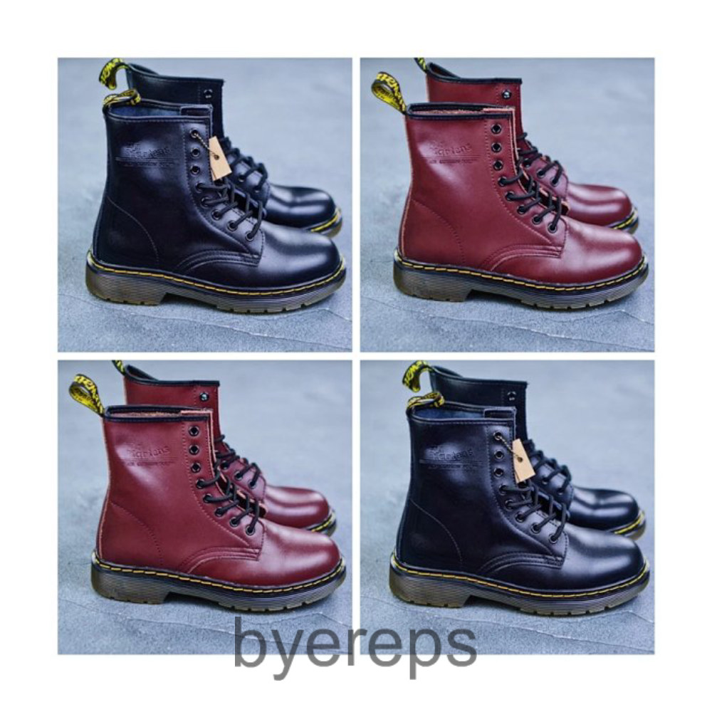 One size larger Dr. martens Martin high-top leather shoes and boots 1460 series 8-hole zipper