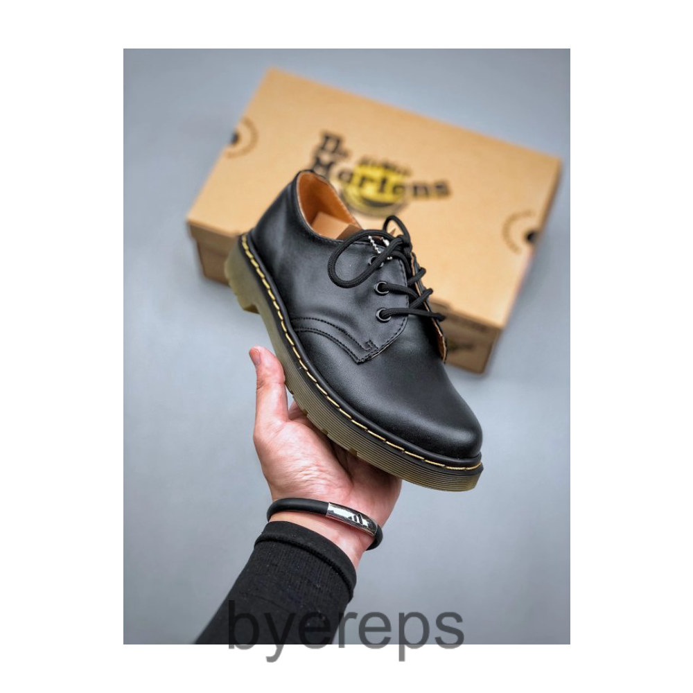 (one size larger) Goodyear Dr.martens Martin Boots 1461 Men's and Women's Low-top Casual Shoes
