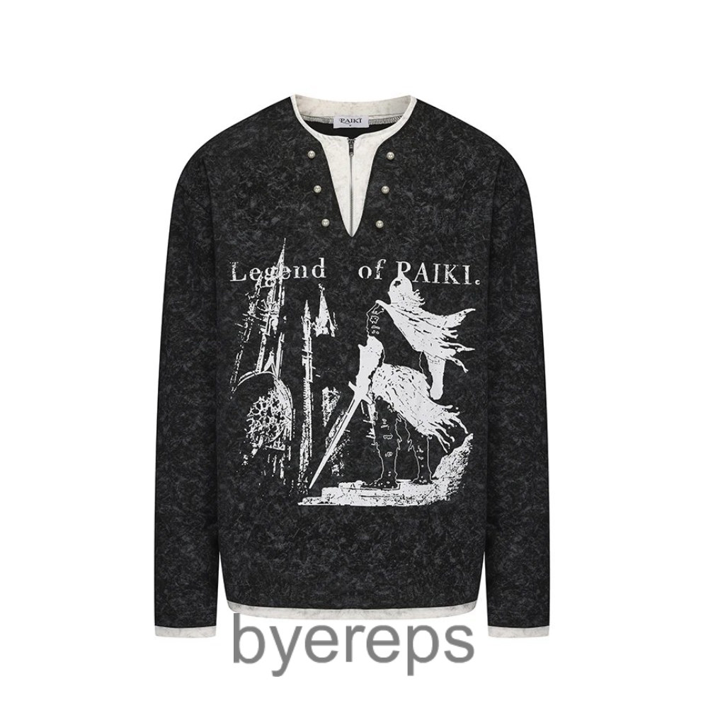 Paiki Cyrus Empire peasant longsleeve tee (2 colorways)