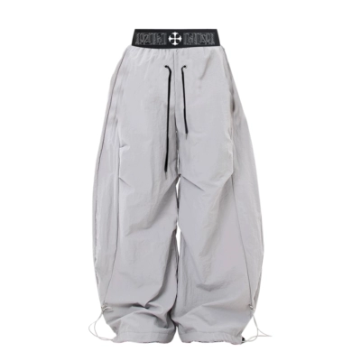Paiki Parachute Pants (Grey and Black)