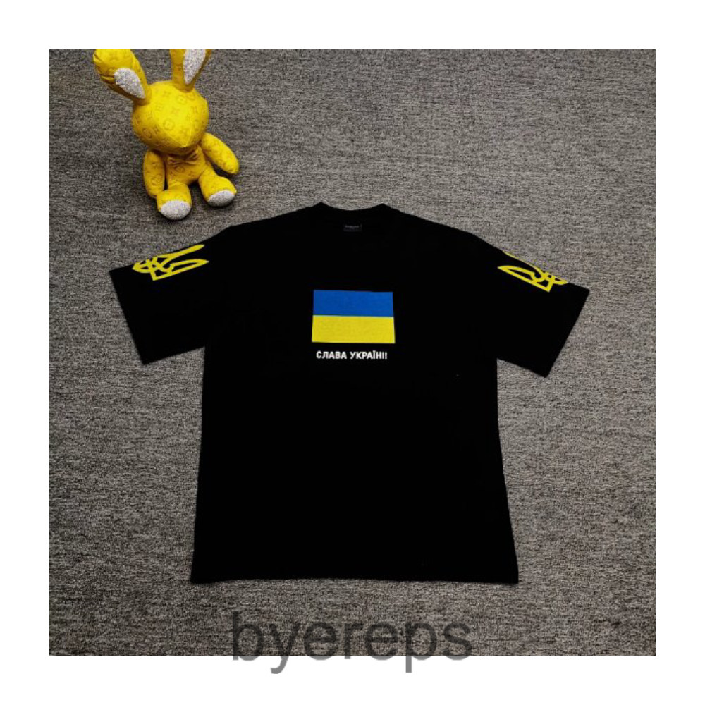 Paris 24ss Ukraine Charity Paris Limited Print Short Sleeve T-Shirt