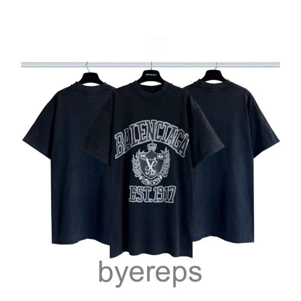Paris * Blcg Wheat Scissors Foam Printed Short Sleeve