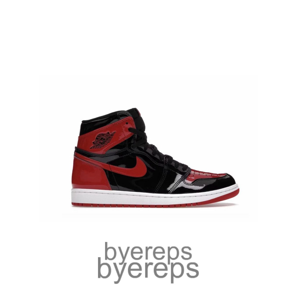 Patent Leather Bred Air Jordan 1s