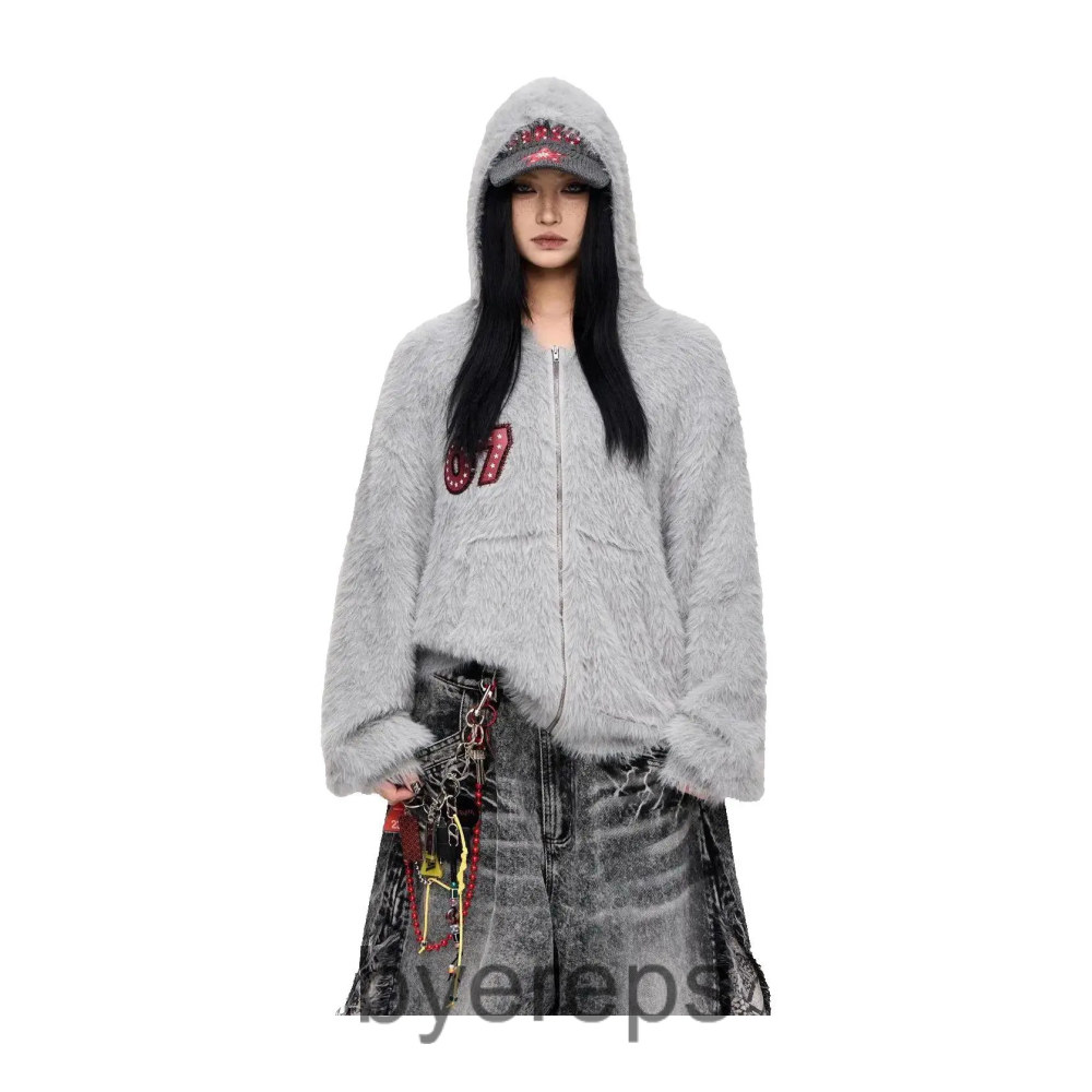 Peoplestyle Mohair zip-up