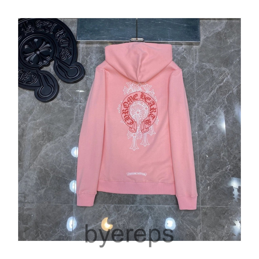 Pink Logo Chrome Hearts Hoodie — photo 3 of 4