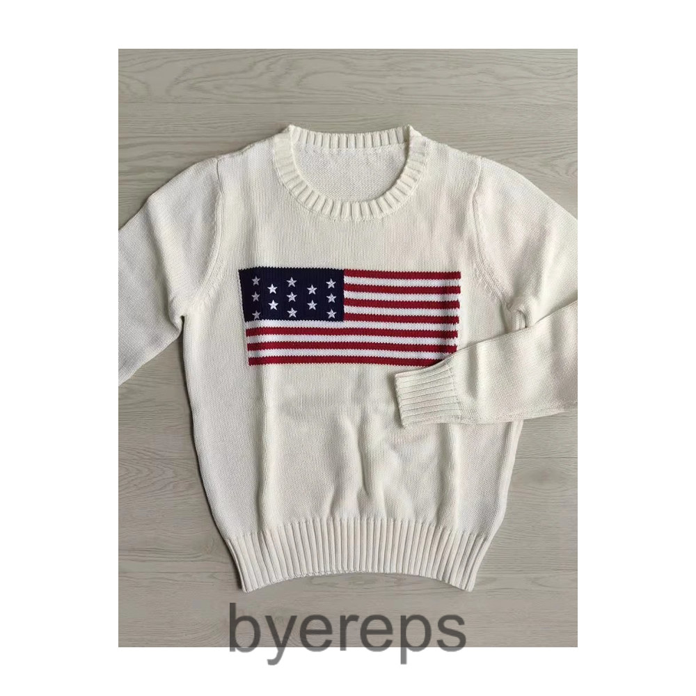 Unbranded Polo USA Flag Sweater ( Beige ) — photo 2 of 3