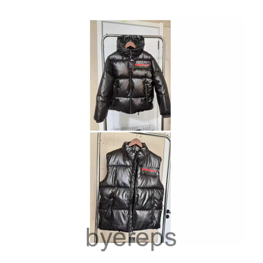 Prada puffer & vest available