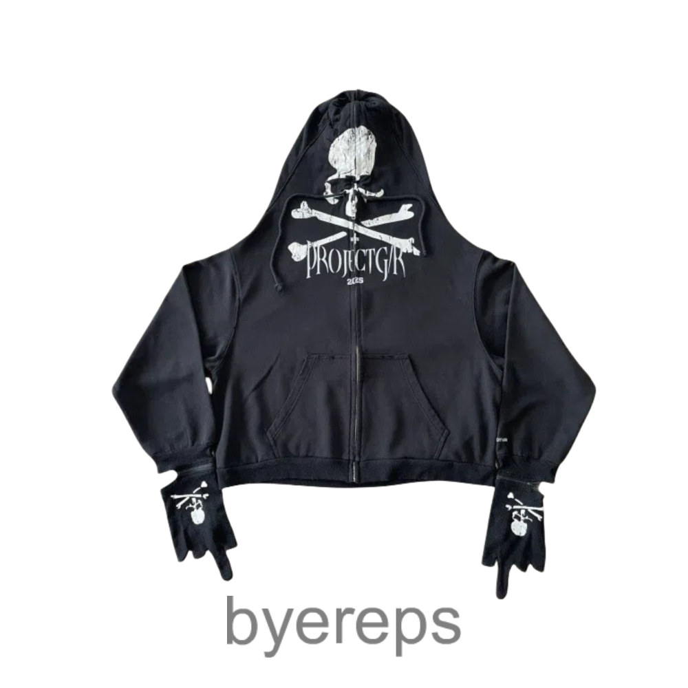 Project G/R Skull Gloves Hoodie
