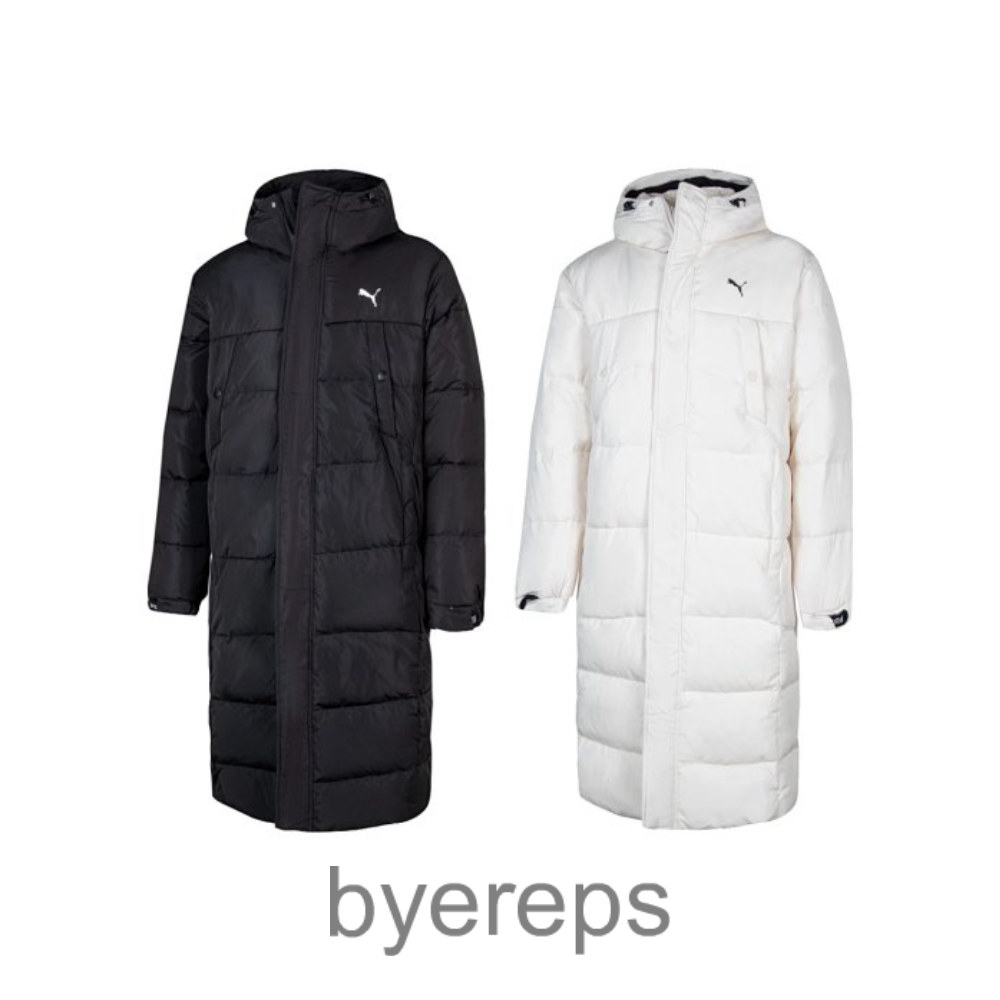 PUM * Biao * duck down long small standard hooded down jacket