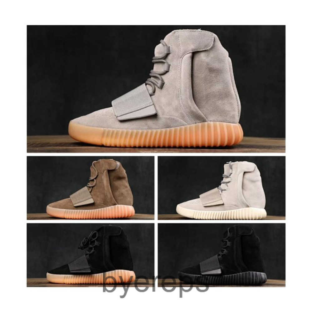 Pure Yeezy 750 Boost Coconut 750 Suede First Generation High-top All-match Sports Casual Sneakers BASF Really Explosive