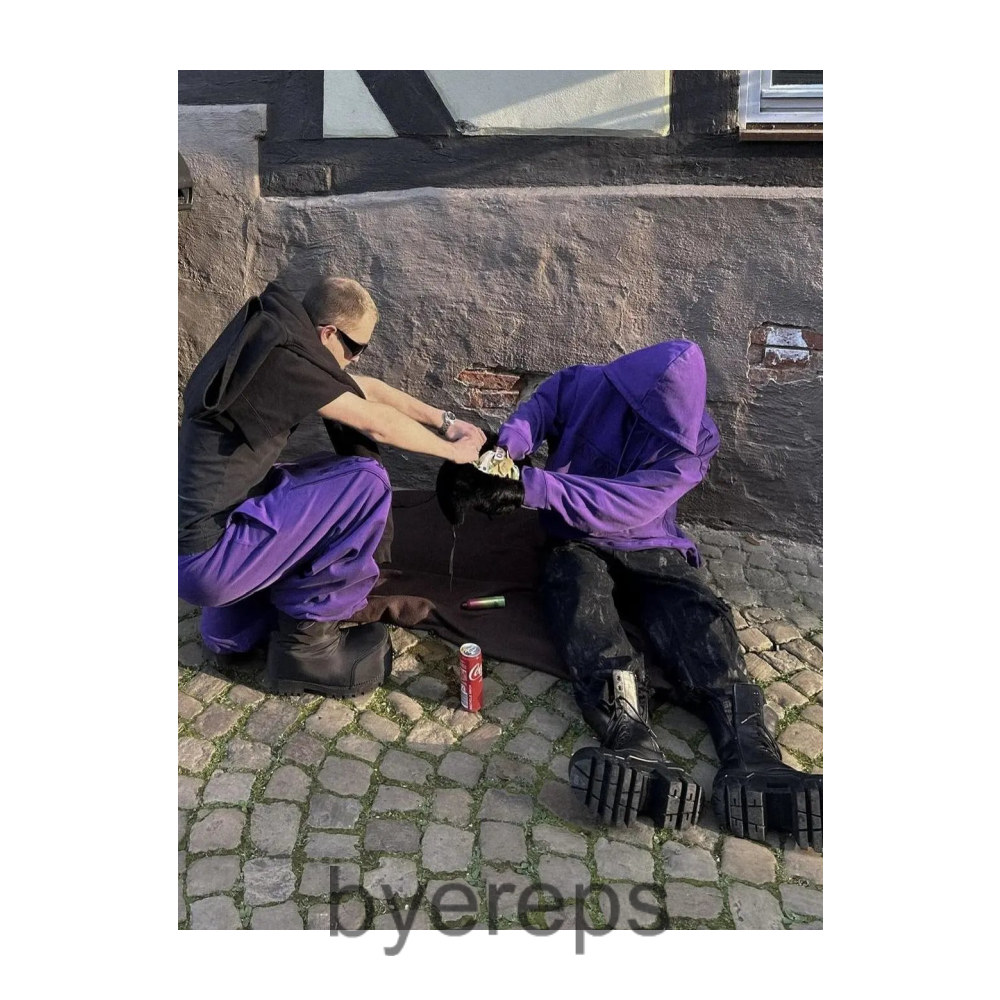 Unbranded Purple Anonymous Club Sweatpants — photo 4 of 4