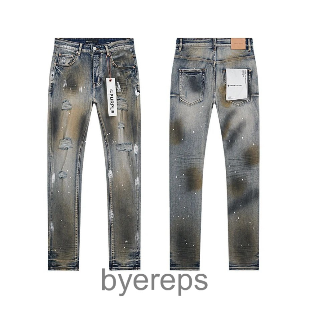 Purple filthy jeans